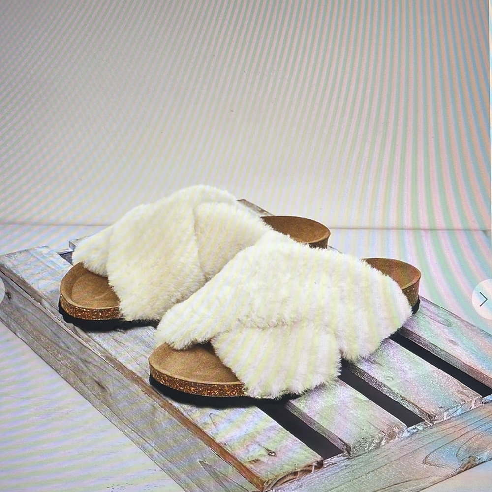 Celtic & Co Shearling wrap. Milk